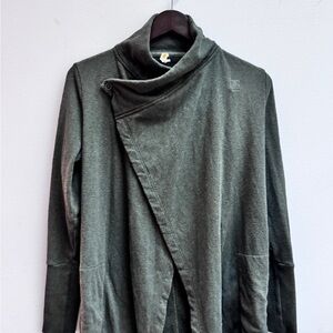 Lucy dark green Wrap Cardigan